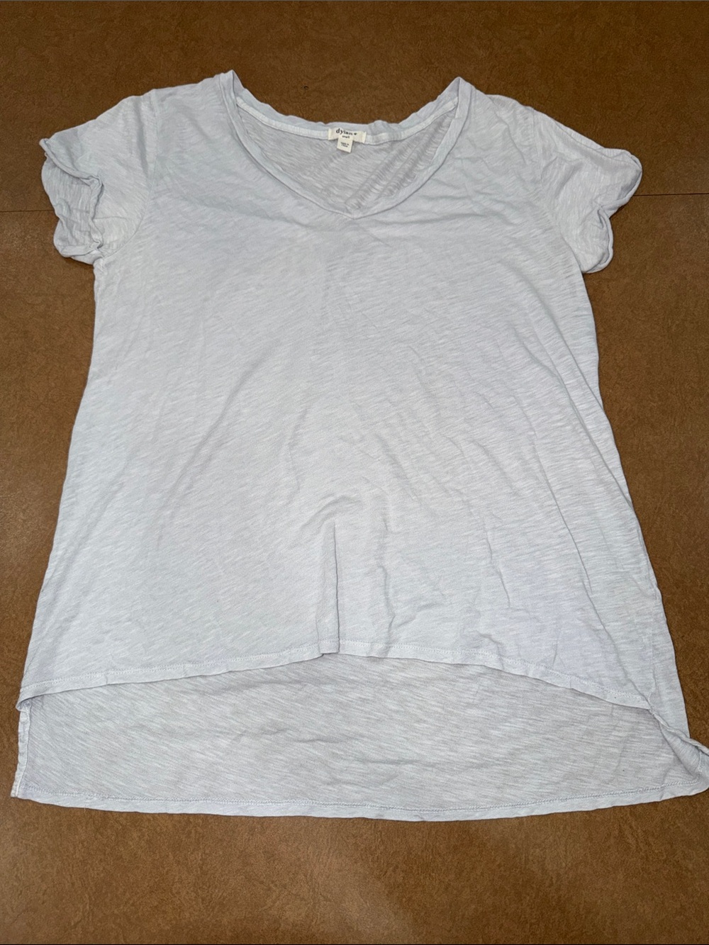 dylan Light Blue V-Neck Short Sleeve Light Weight Tee • SOFT • See ALL Photos